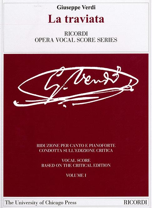 La traviata - Ed. Critica F. Della Seta - Riduzione per canto e pianoforte, testo cantato Italiano - Inglese - árie pro zpěv a klavír